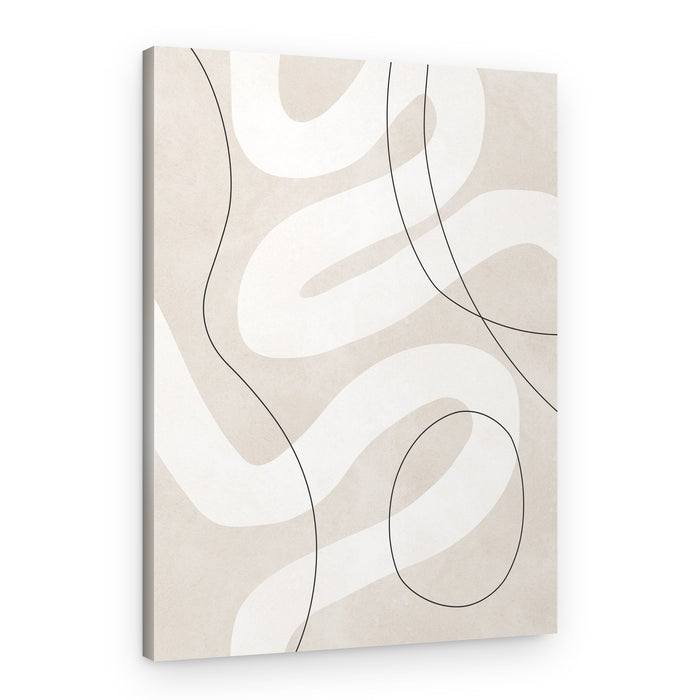 Abstract Flowing Shapes – Canvas Print