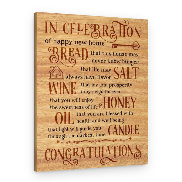 In Celebration of Happy New Home Canvas Print
