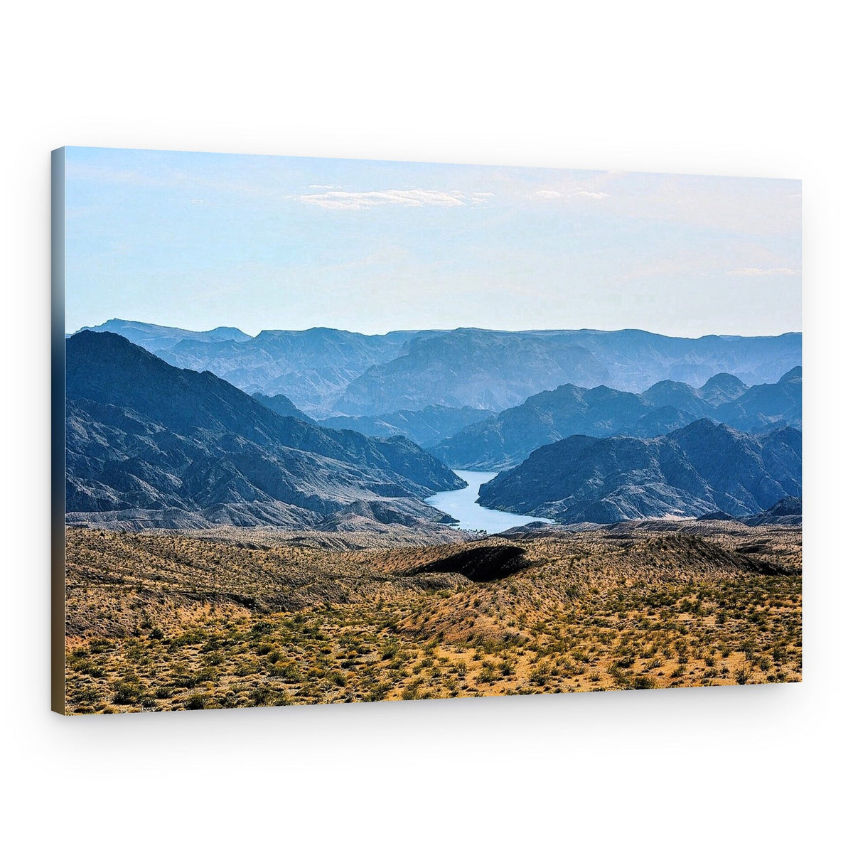 Desert Mountain River – Canvas Print
