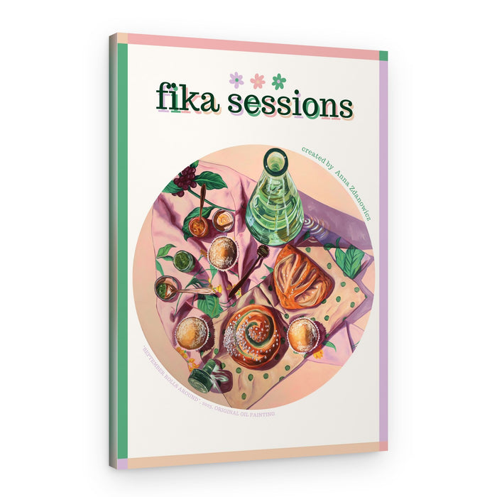 Cozy Fika Pastries – Canvas Print