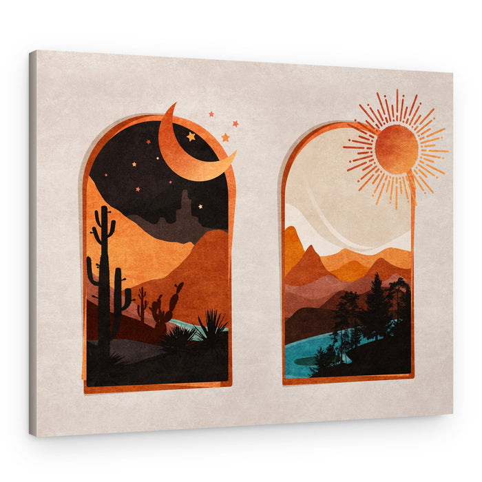 Desert's Dawn & Dusk – Canvas Print