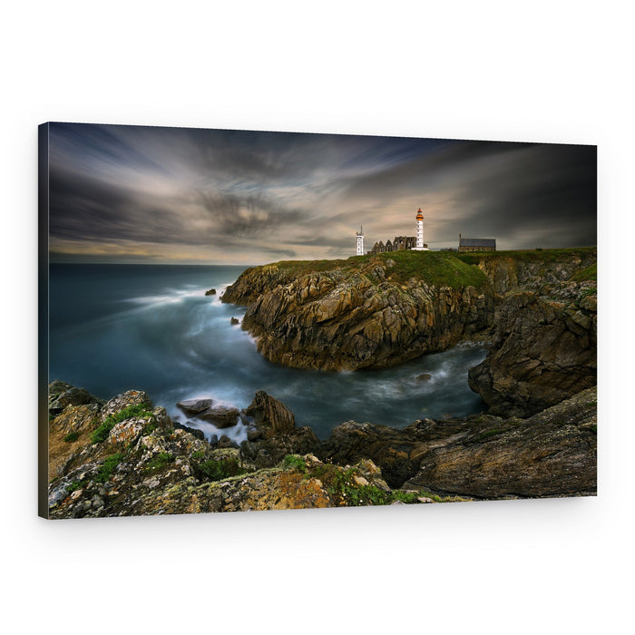 Moody Coastal Lighthouse – Canvas Print