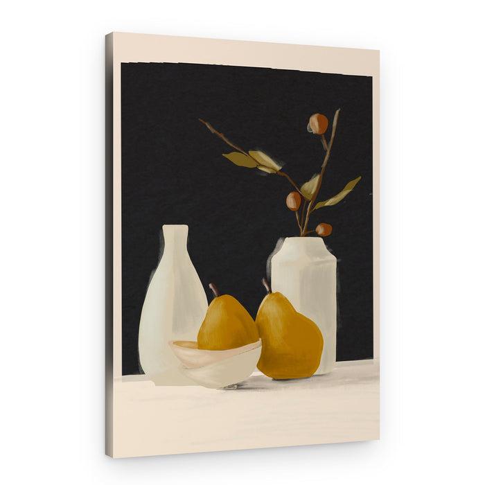 Golden Pears Still Life – Canvas Print