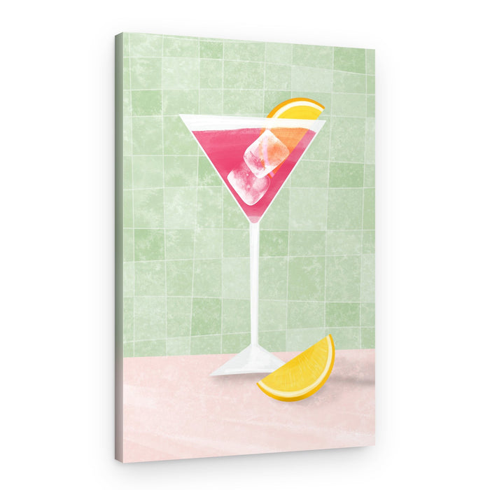 Vibrant Pink Cocktail – Canvas Print