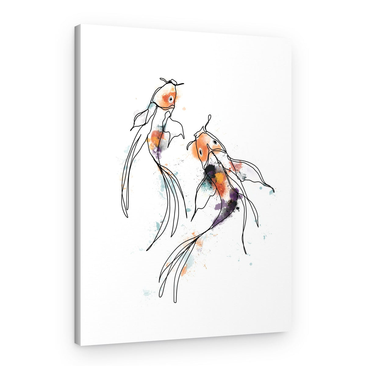 Colorful Koi Harmony – Canvas Print