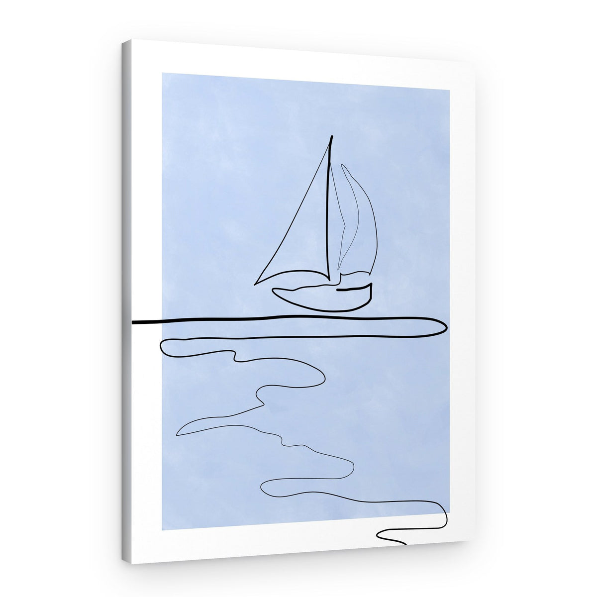 Serene Sailboat Horizon – Canvas Print