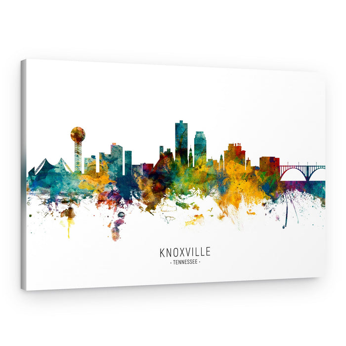 Knoxville Watercolor Skyline – Canvas Print