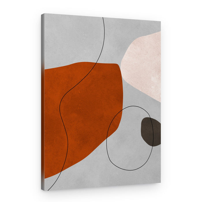 Earthy Abstract Forms – Canvas Print