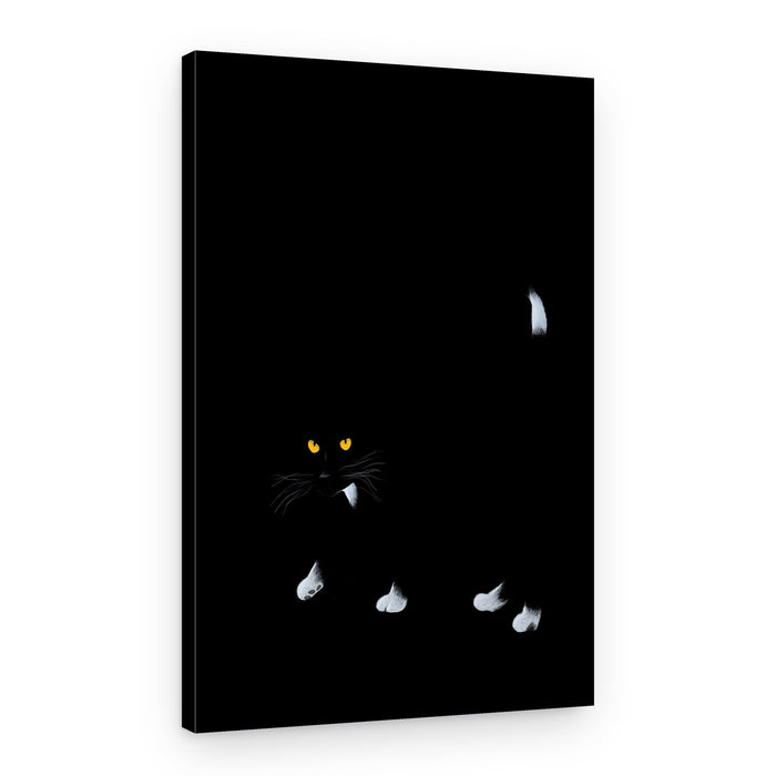 Vampire Black Cat – Canvas Print