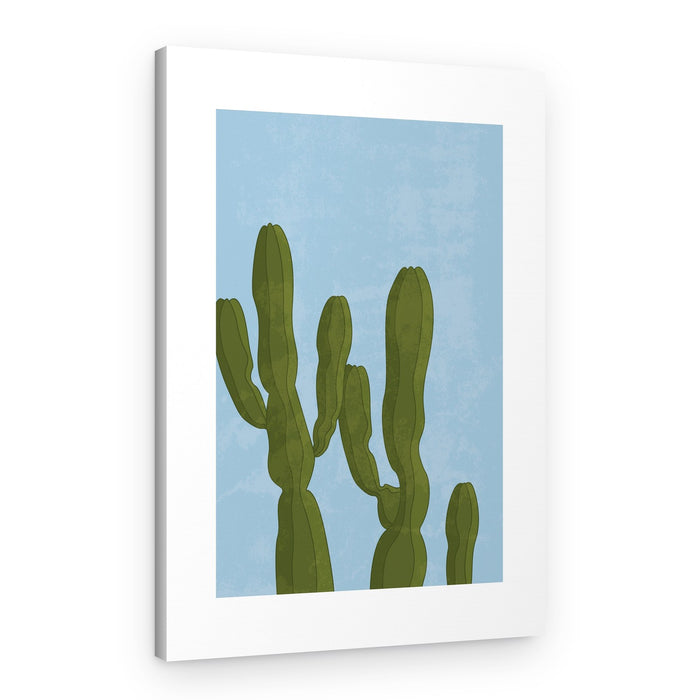 Towering Desert Cacti – Canvas Print