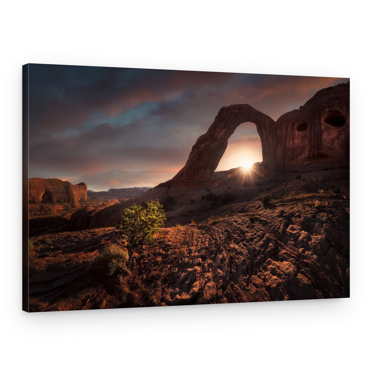 Desert Arch Sunset Glow – Canvas Print