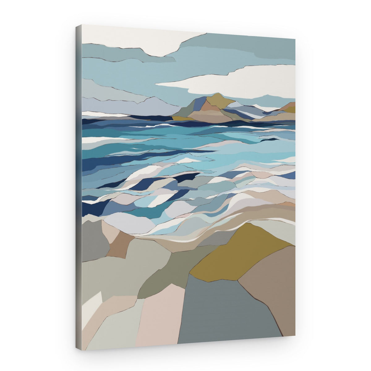 Abstract Coastal Calm – Canvas Print