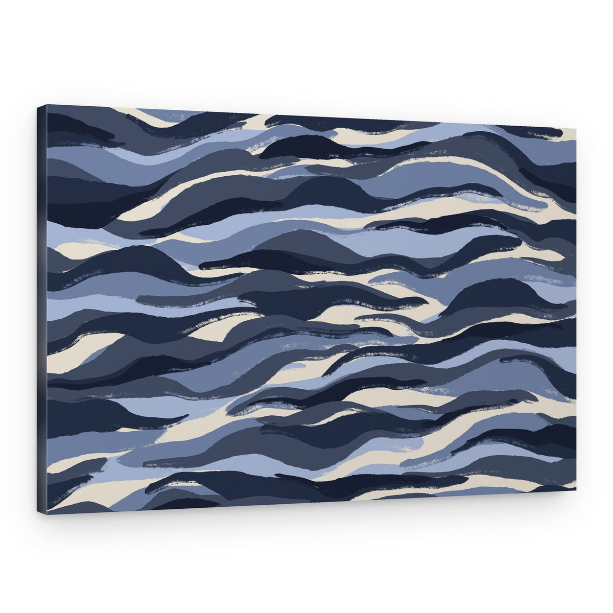 Waves of Indigo – Canvas Print