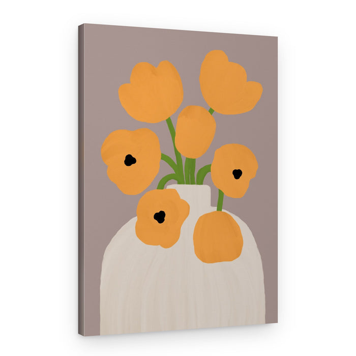 Modern Floral Still Life – Canvas Print