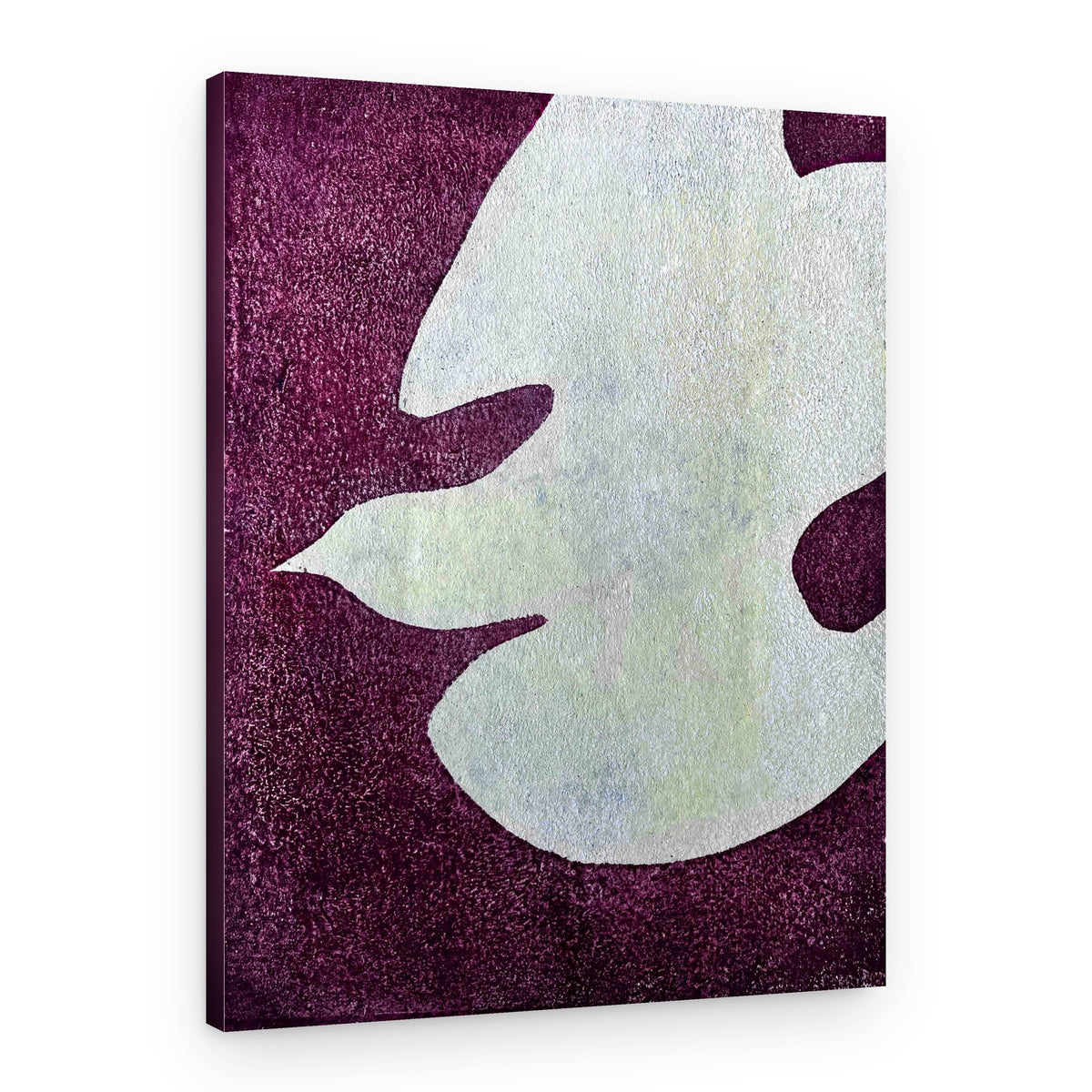 Flying White Dove – Canvas Print