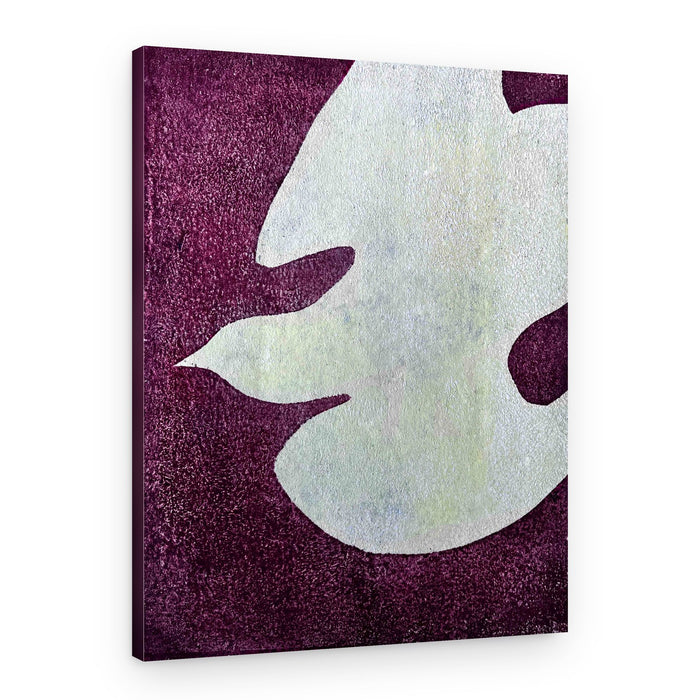 Flying White Dove – Canvas Print