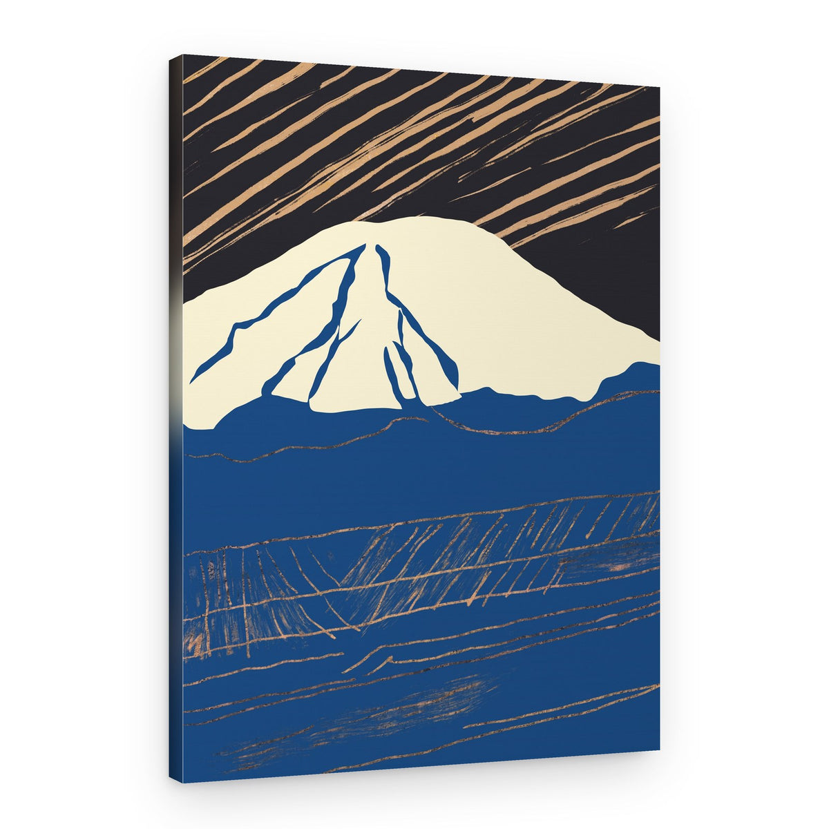 Mount Fuji Golden Sky – Canvas Print