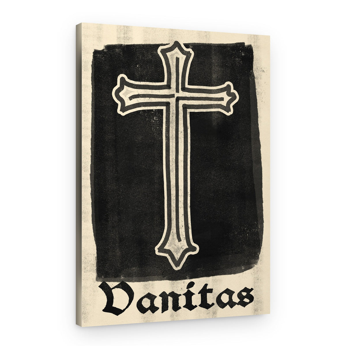 Gothic Vanitas Cross – Canvas Print