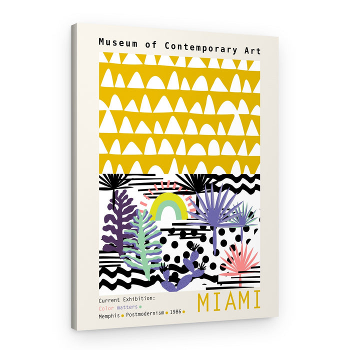 Miami Memphis Tropical Design – Canvas Print