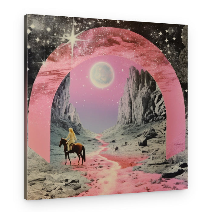 Lone Rider Cosmic Journey – Canvas Print