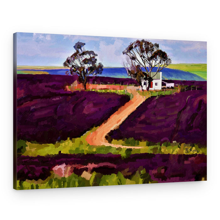 Purple Fields Farmhouse – Canvas Print