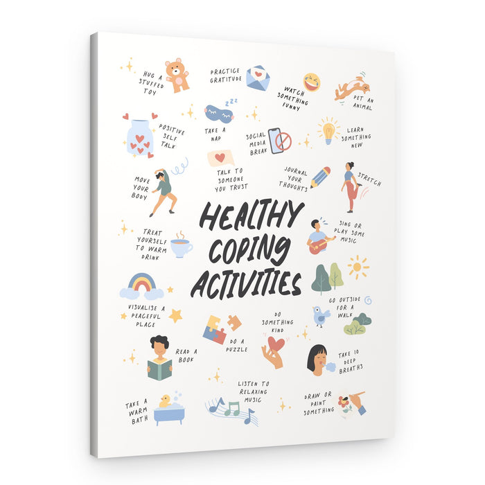 Healthy Coping Activities – Canvas Print