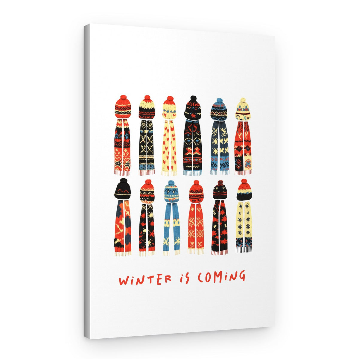 Cozy Winter Knits – Canvas Print