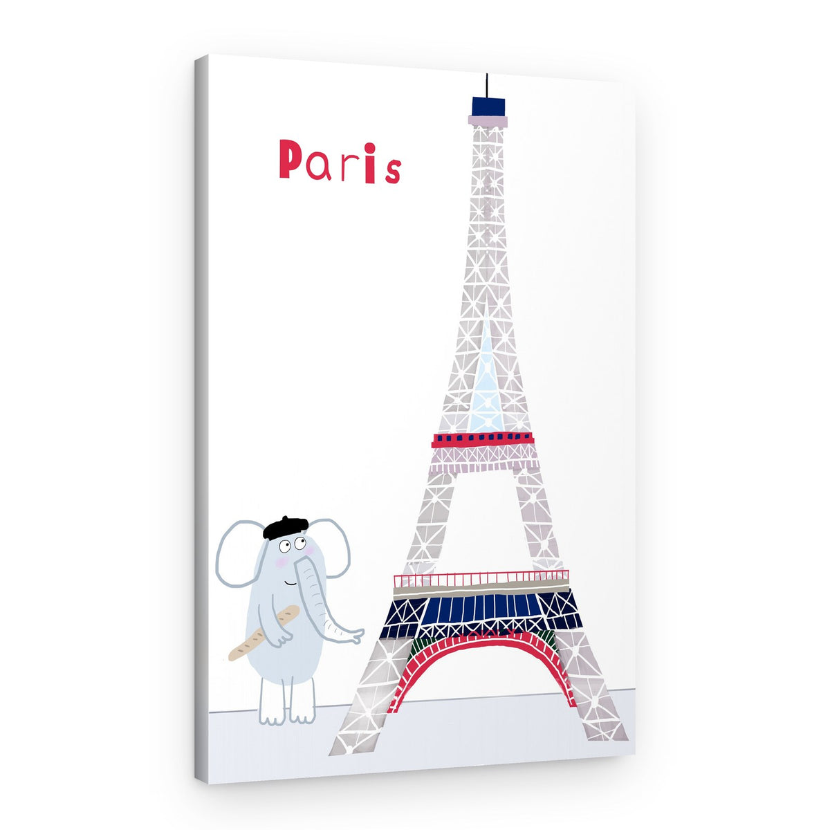 Parisian Elephant at Eiffel – Canvas Print