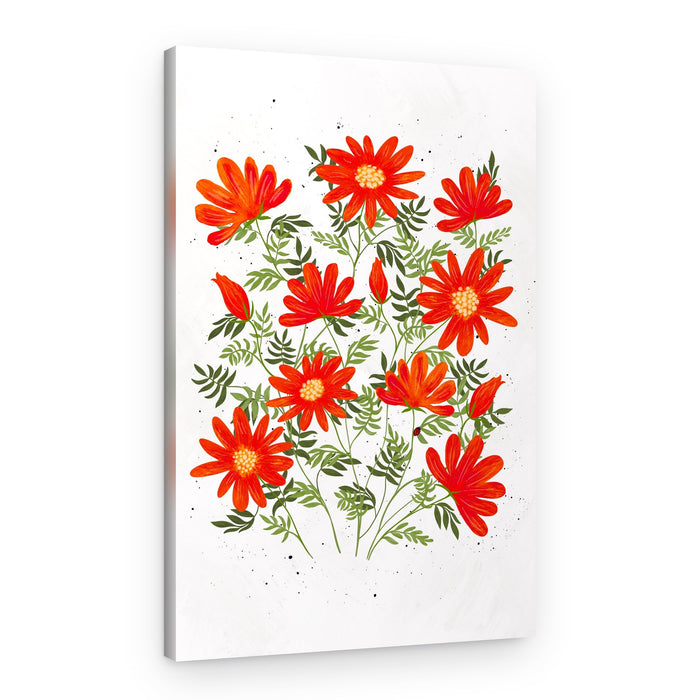 Vibrant Orange Blooms – Canvas Print