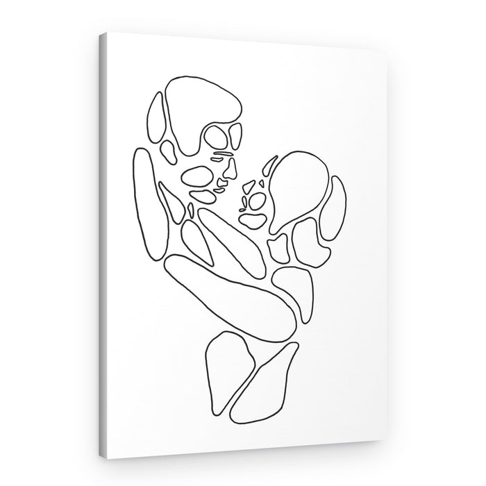 Loving Parent Child Embrace – Canvas Print