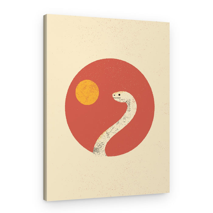 Desert Sun Snake – Canvas Print