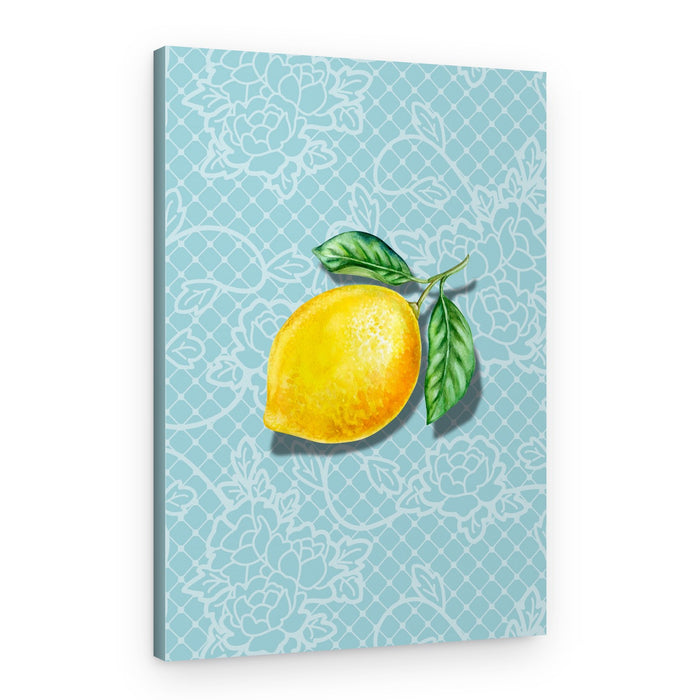 Fresh Lemon and Lace – Canvas Print