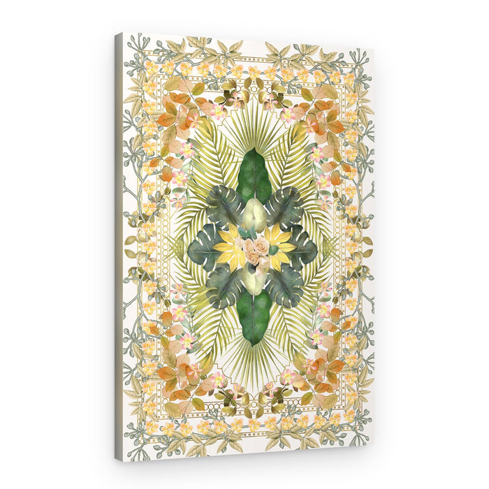 Golden Botanical Elegance – Canvas Print