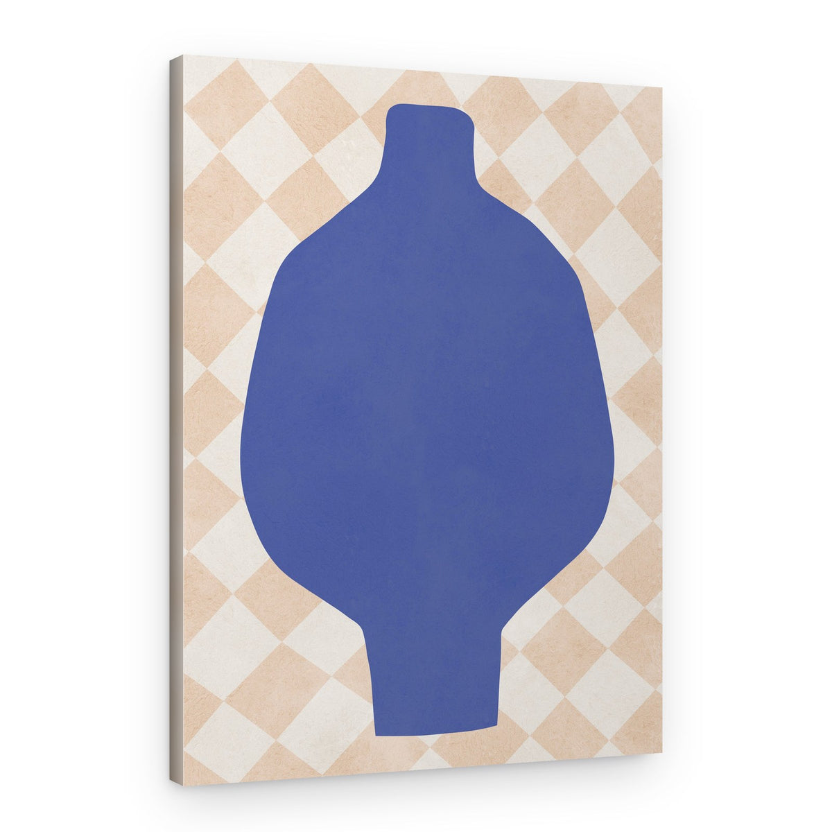 Blue Abstract Vase – Canvas Print
