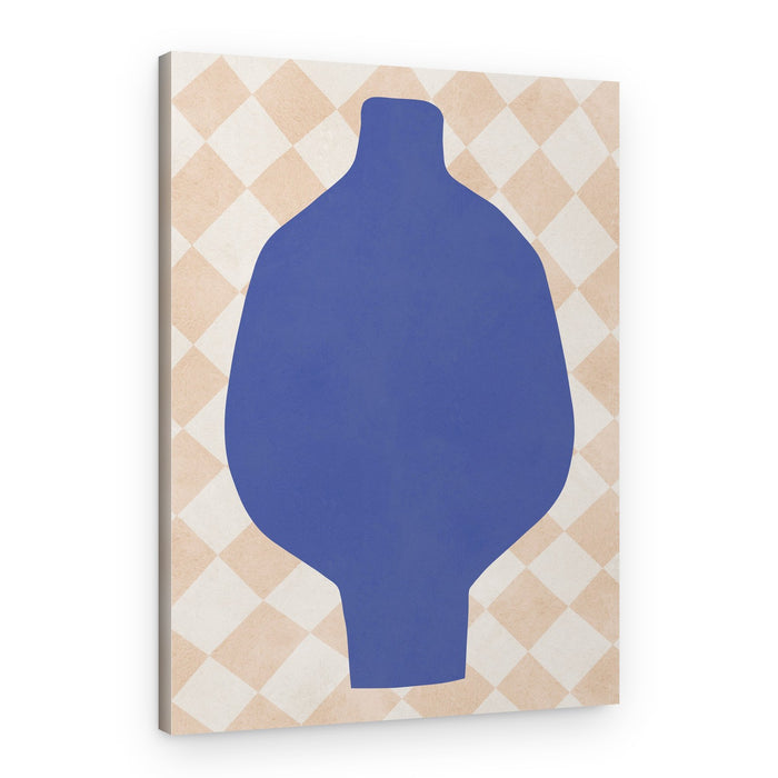 Blue Abstract Vase – Canvas Print