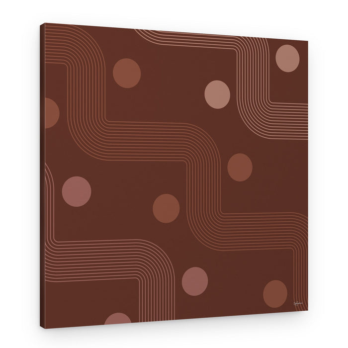 Abstract Brown Flow – Canvas Print
