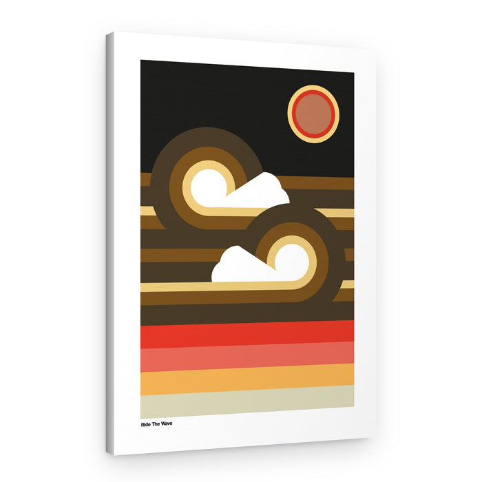 Retro Wave Sunset – Canvas Print