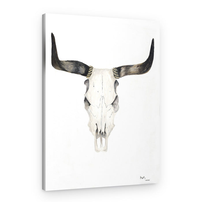 Western Bull Skull – Canvas Print