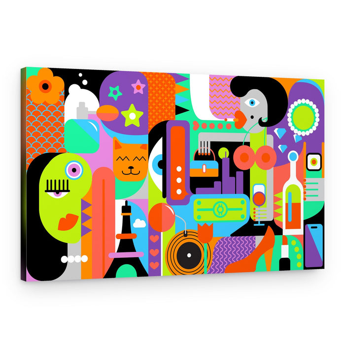 Pop Art Paris Chic – Canvas Print