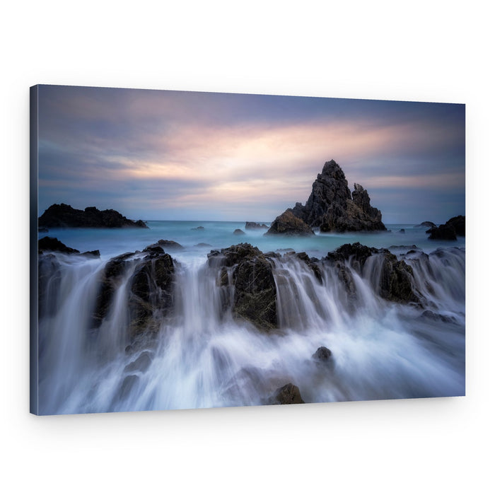 Twilight Flowing Coast – Canvas Print