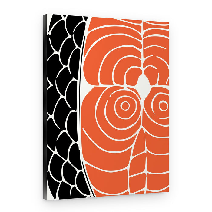Vibrant Salmon Steak – Canvas Print