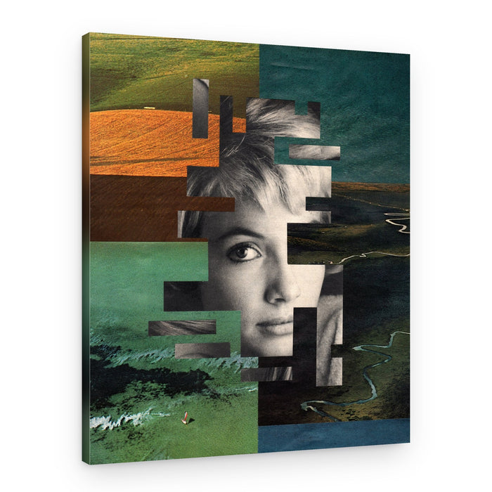 Nature's Fragmented Face – Canvas Print