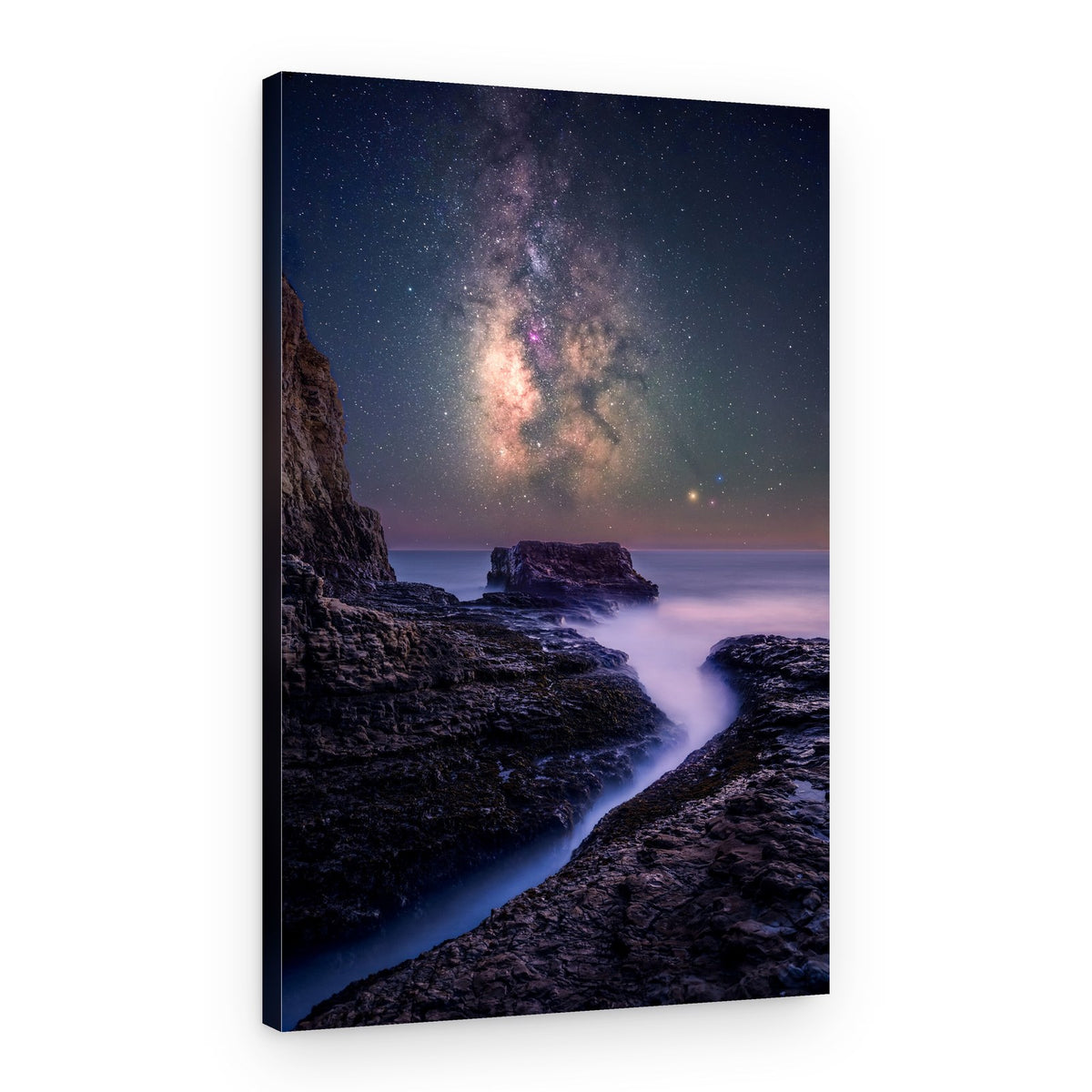 Starry Coastal Night – Canvas Print
