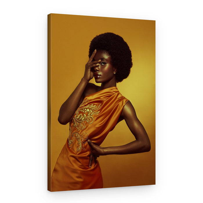 Mysterious Golden Fashion – Canvas Print