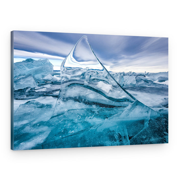 Crystal Blue Ice – Canvas Print