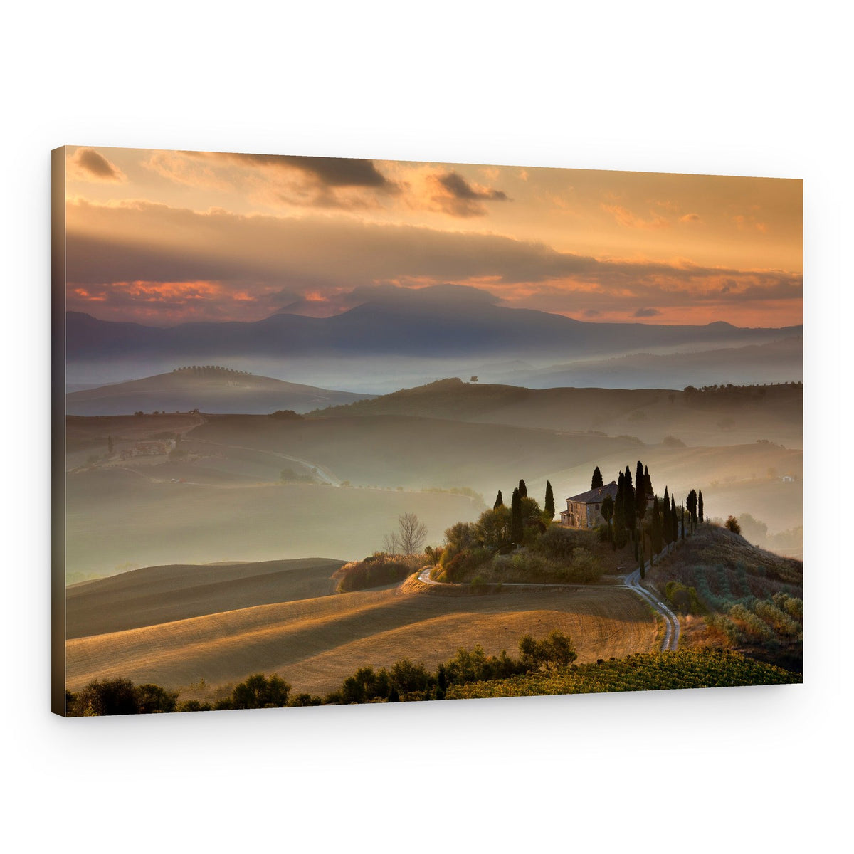Serene Tuscan Villa – Canvas Print