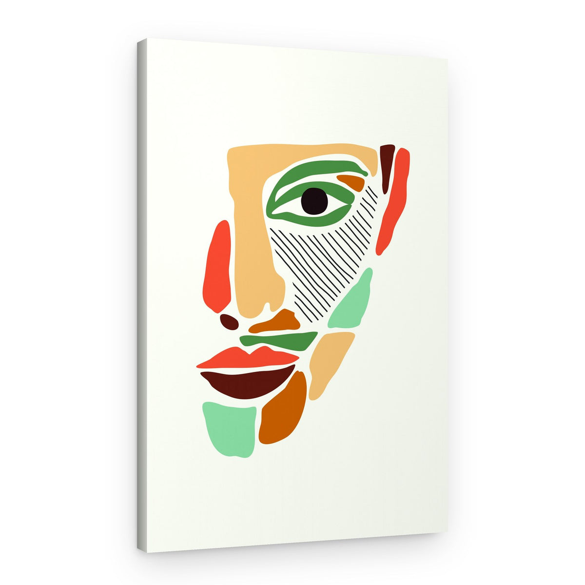 Colorful Abstract Face – Canvas Print