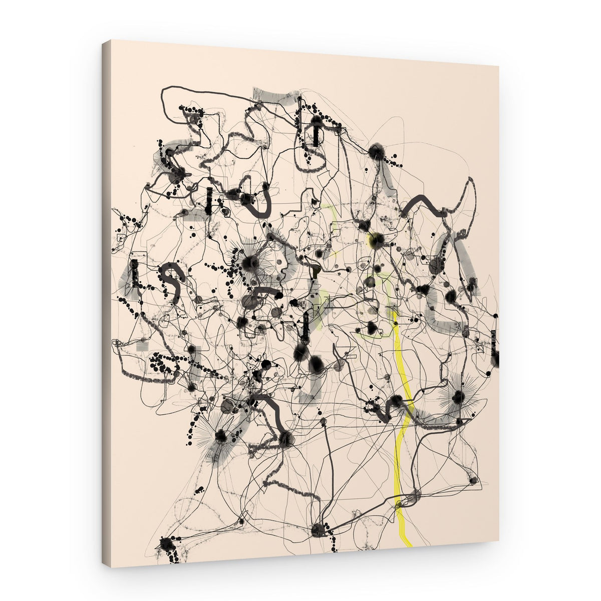 Intricate Organic Network – Canvas Print