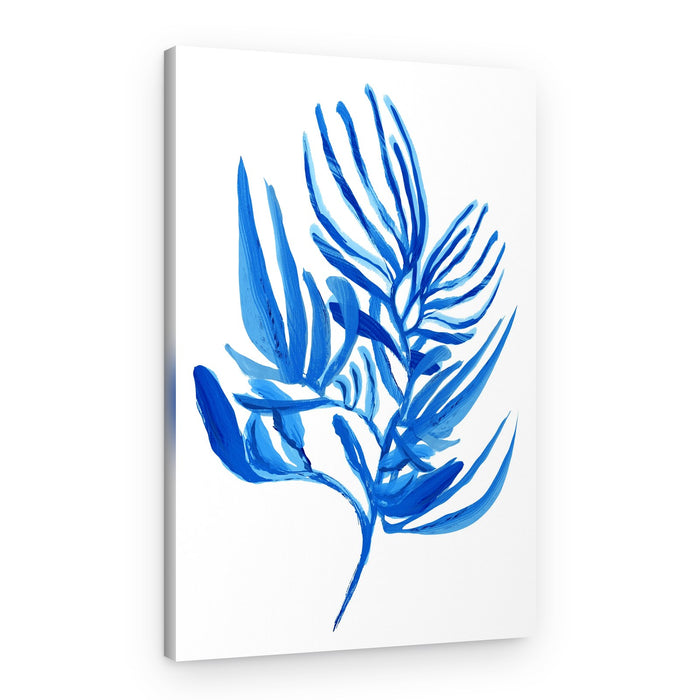 Tropical Blue Foliage – Canvas Print