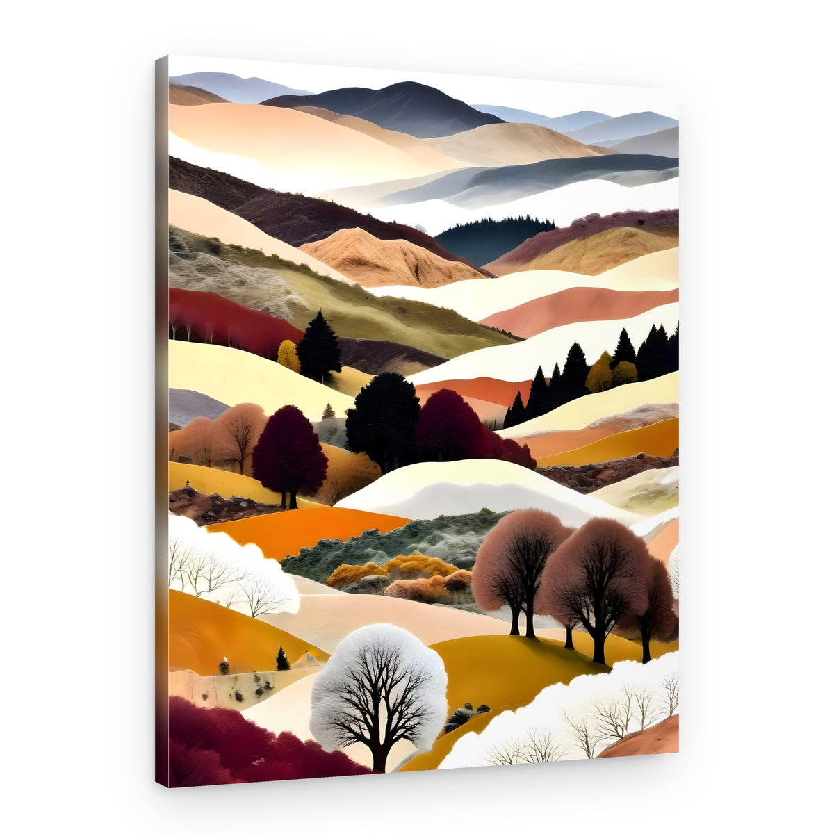 Vibrant Autumn Hills – Canvas Print